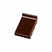 Отлив клинкерный Wienerberger 105x160x30 dark brown shine glazed