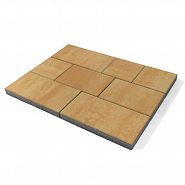 Тротуарная плитка Brаer Триада Color Mix Сахара 12,96м2/пал 1,85т/пал