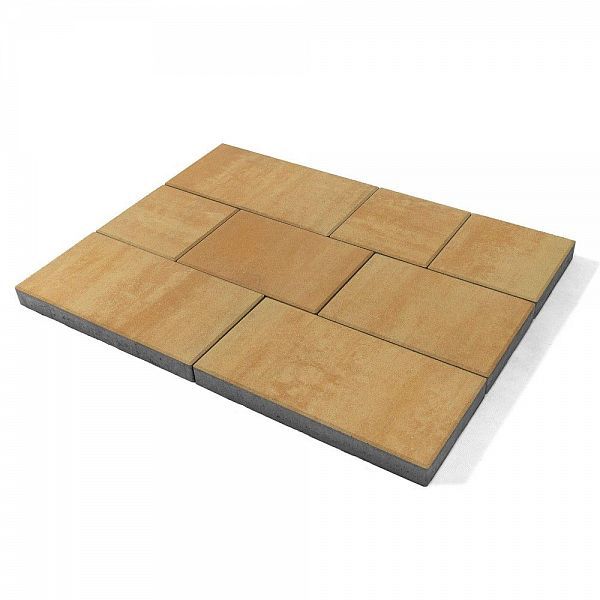 Тротуарная плитка Brаer Триада Color Mix Сахара 12,96м2/пал 1,85т/пал
